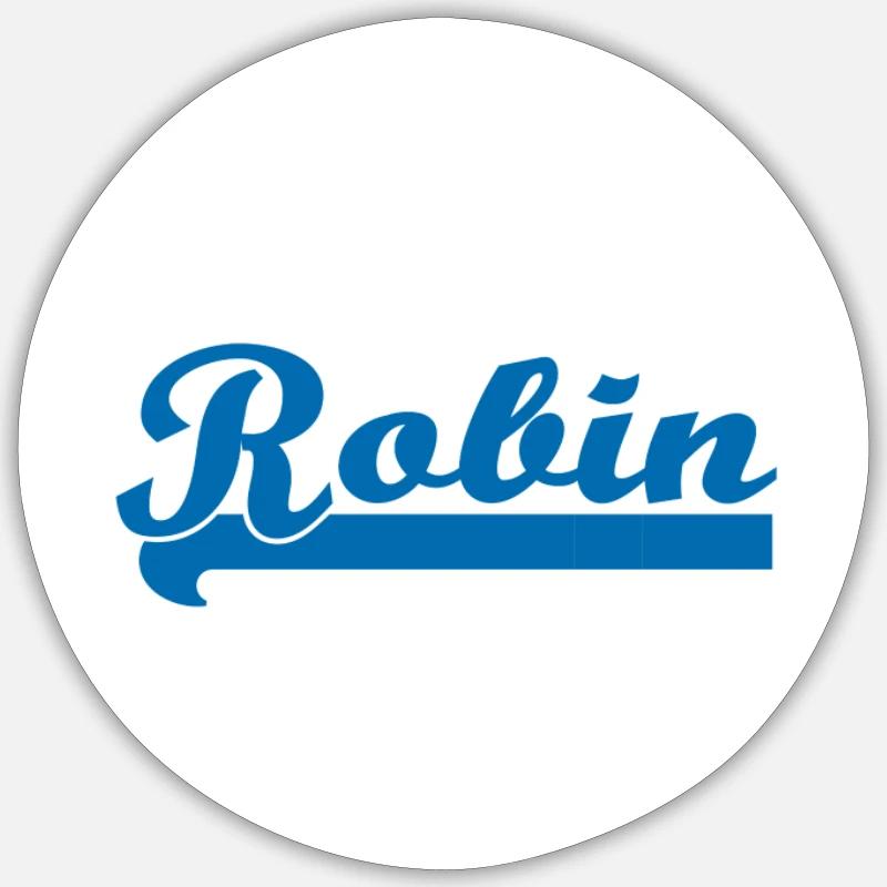 Robin - Sticker size S (10 x 10 cm) - white matte
