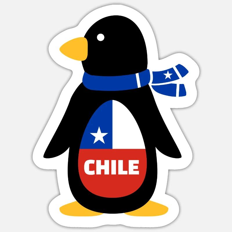 Chili - Sticker taille S (10 x 10 cm) - blanc mat