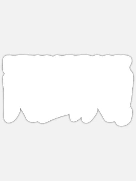 bevor du fragst NEIN! - Sticker Größe S (10 x 10 cm) - Mattweiß