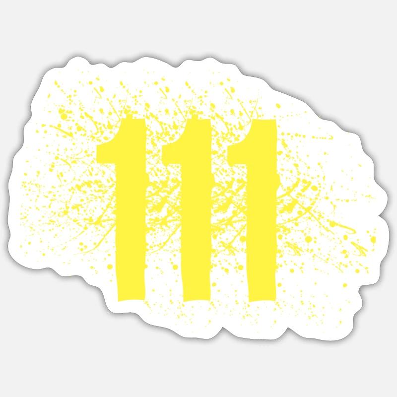 111 - Sticker size S (10 x 10 cm) - white matte