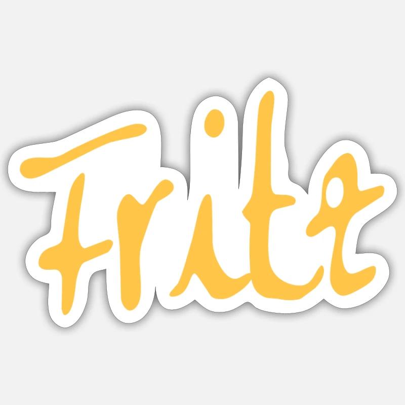 Fritz - Sticker size S (10 x 10 cm) - white matte