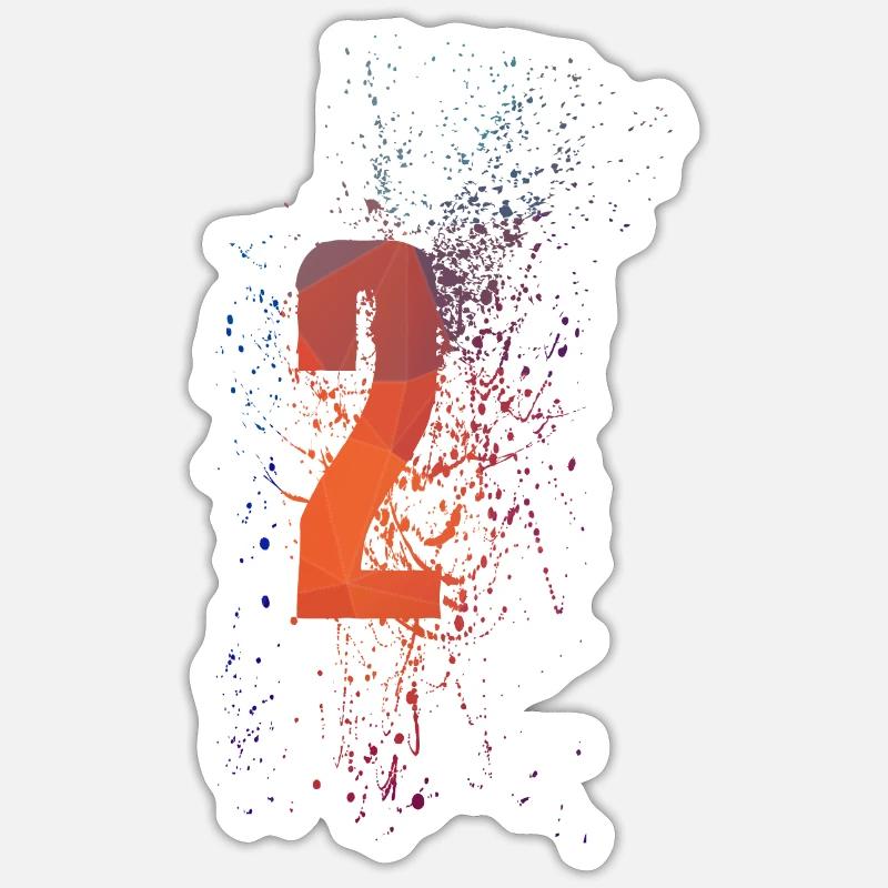 2 - Sticker taille S (10 x 10 cm) - blanc mat
