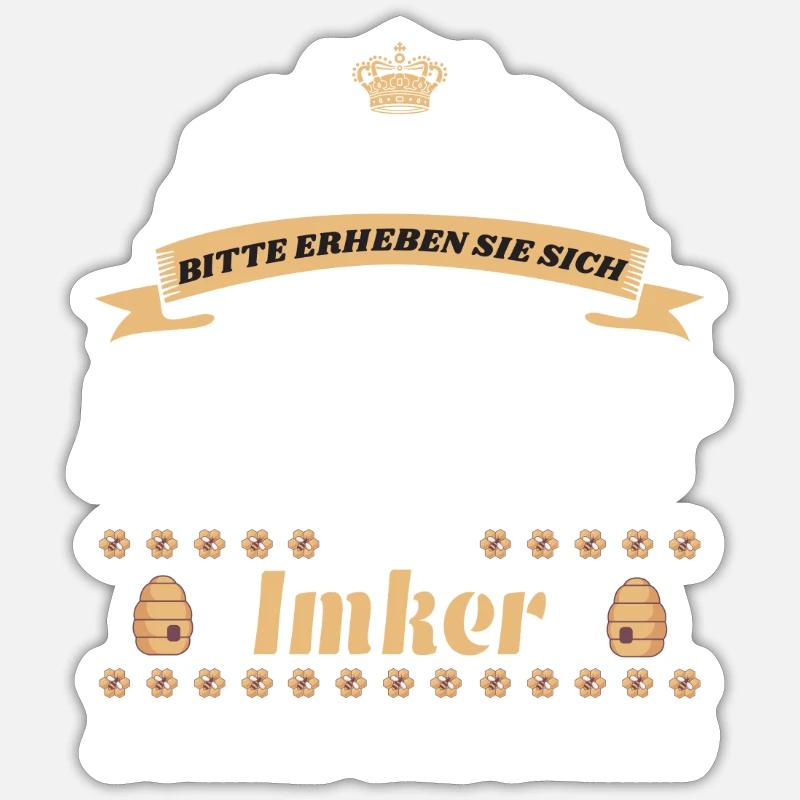 Imker | Beekeeper Sticker Größe S (10 x 10 cm)