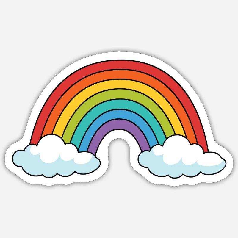 Regenbogen Sticker Größe S (10 x 10 cm)