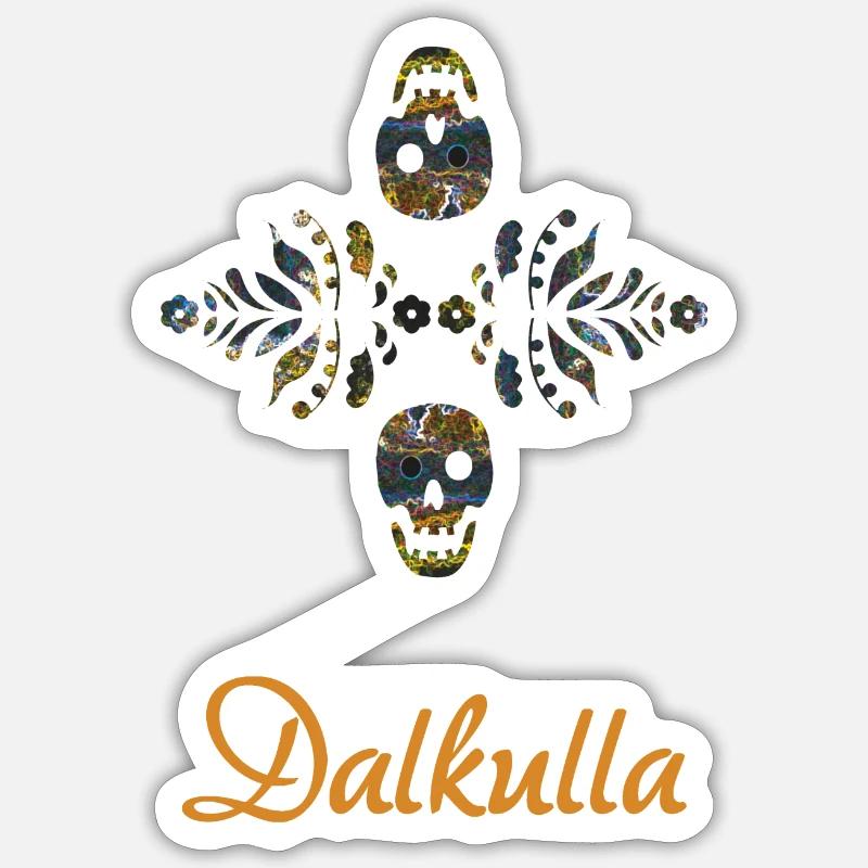 Dalkulla - Sticker Größe S (10 x 10 cm) - Mattweiß