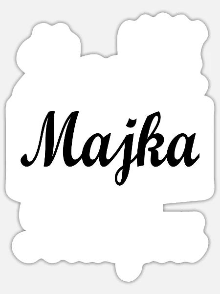 zena majka kraljica weis - Sticker Größe S (10 x 10 cm) - Mattweiß