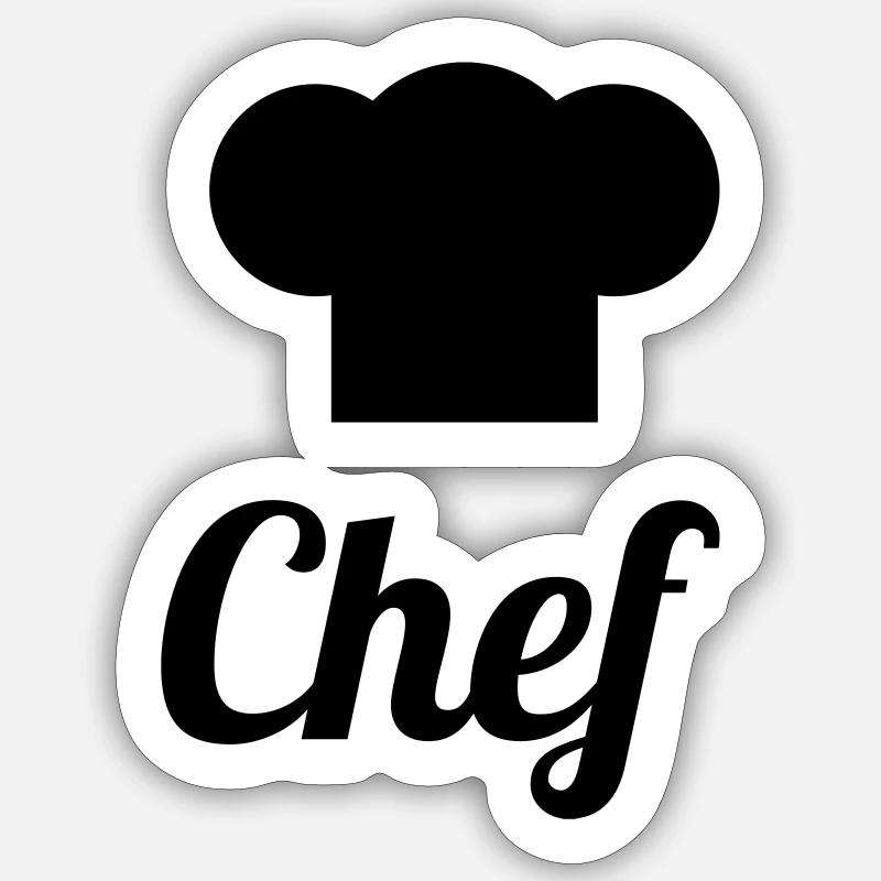 Cook - Kitchen - Chef Sticker size S (10 x 10 cm)
