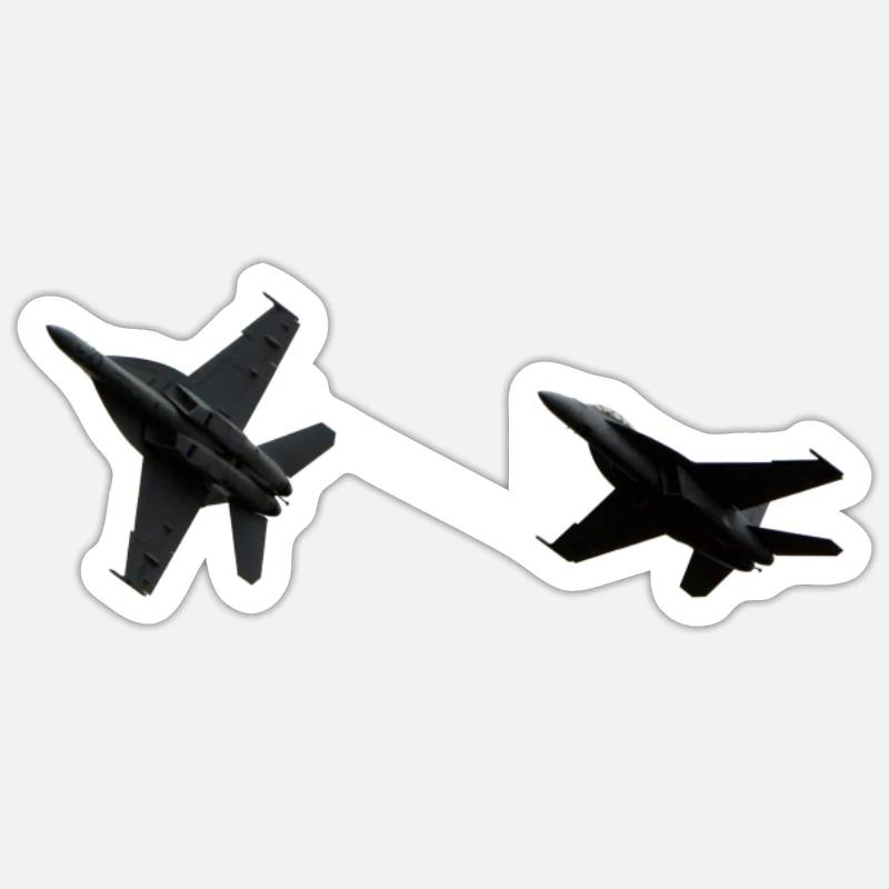Conception de jets de chasse cool 2, avion Sticker taille S (10 x 10 cm)