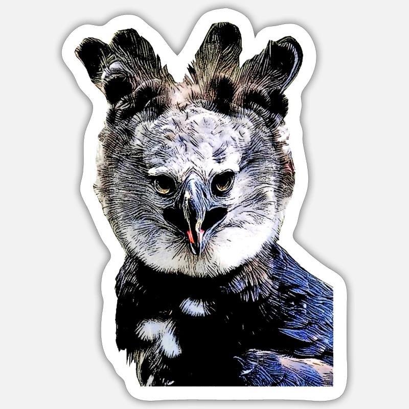 Harpy eagle Sticker size S (10 x 10 cm)
