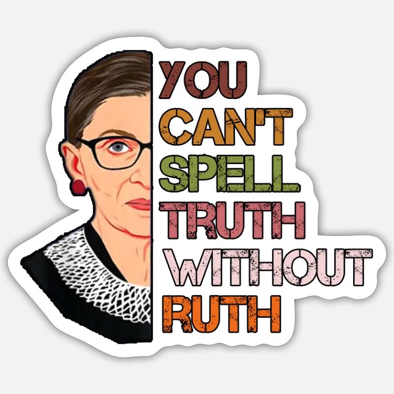 Truth Without Ruth Icon - Sticker size S (10 x 10 cm) - white matte