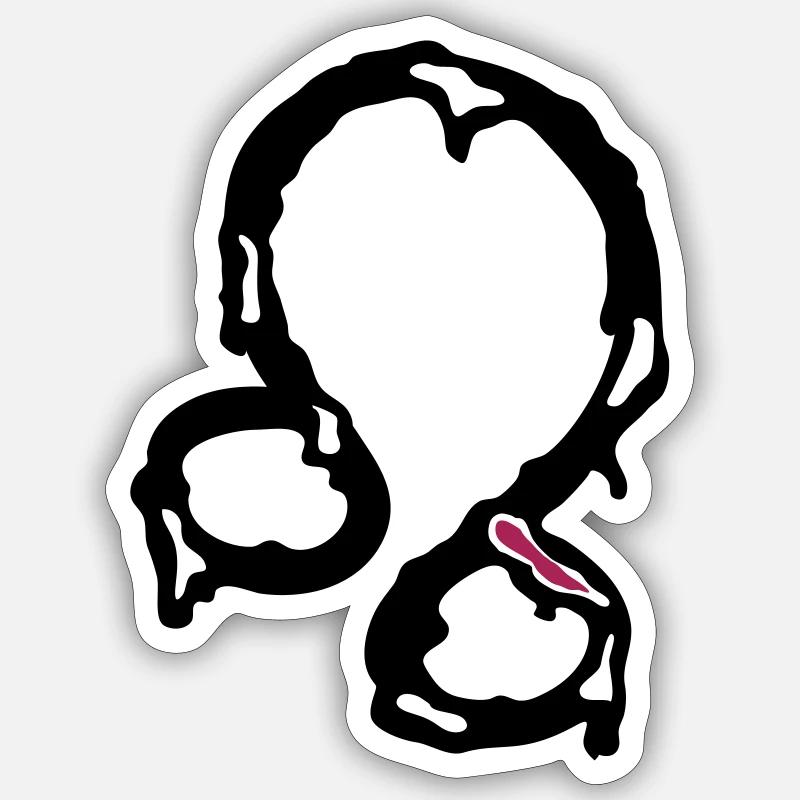 Sternzeichen Löwe - Sticker Größe S (10 x 10 cm) - Mattweiß