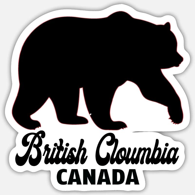 British Cloumbia Canada - Sticker size S (10 x 10 cm) - white matte