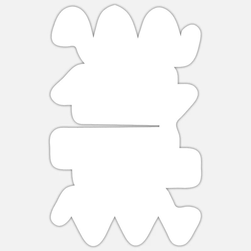 Synthesizer Synth Audio Analog Wellen - Sticker Größe S (10 x 10 cm) - Mattweiß