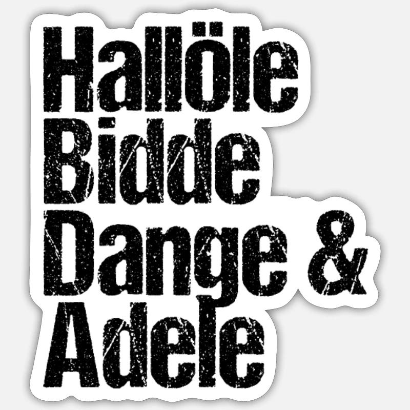 Conversation souabe parlant souabe - Sticker taille S (10 x 10 cm) - blanc mat