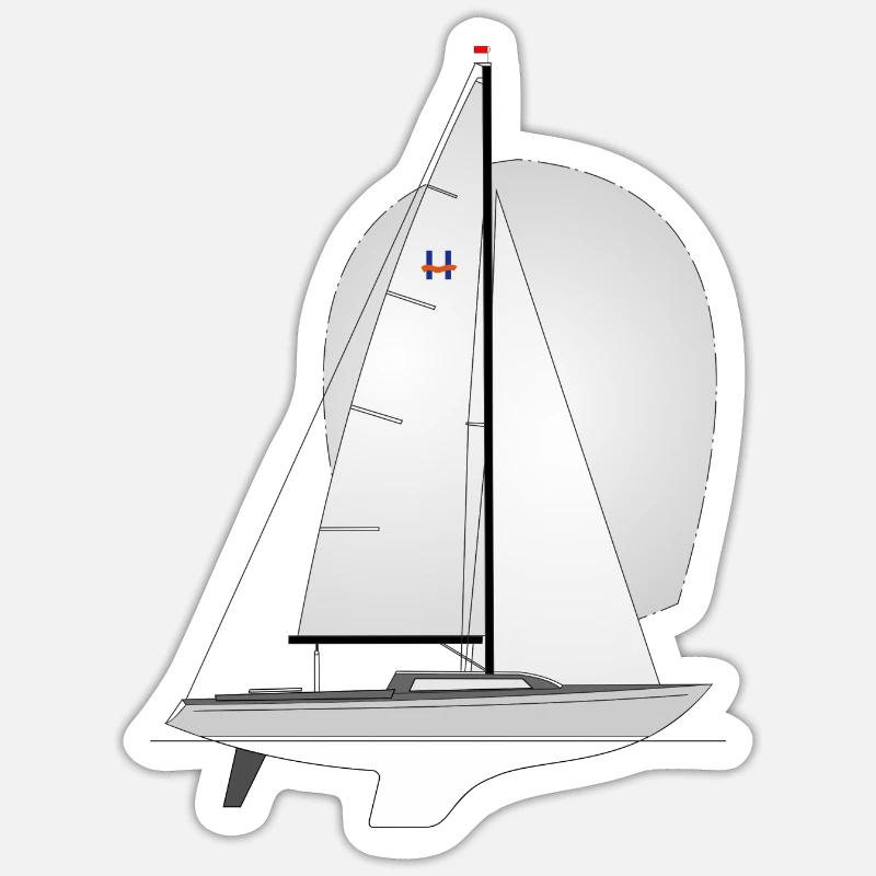 H Boot Crack Sticker size S (10 x 10 cm)