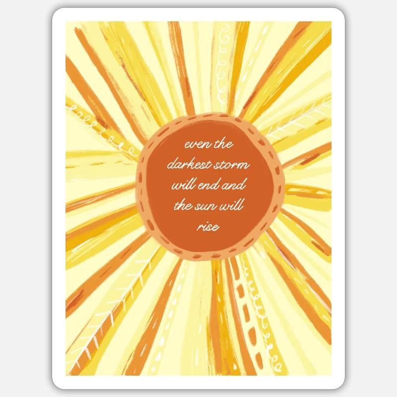 Citation des misérables - Sticker taille S (10 x 10 cm) - blanc mat