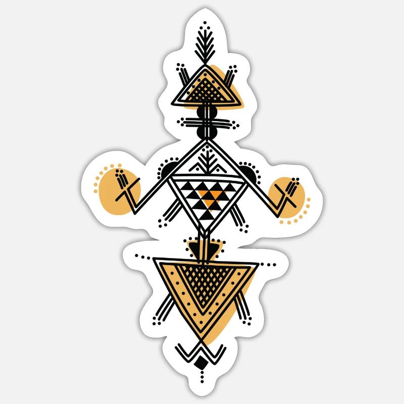 Kabyle Keramikmuster Sticker Größe S (10 x 10 cm)