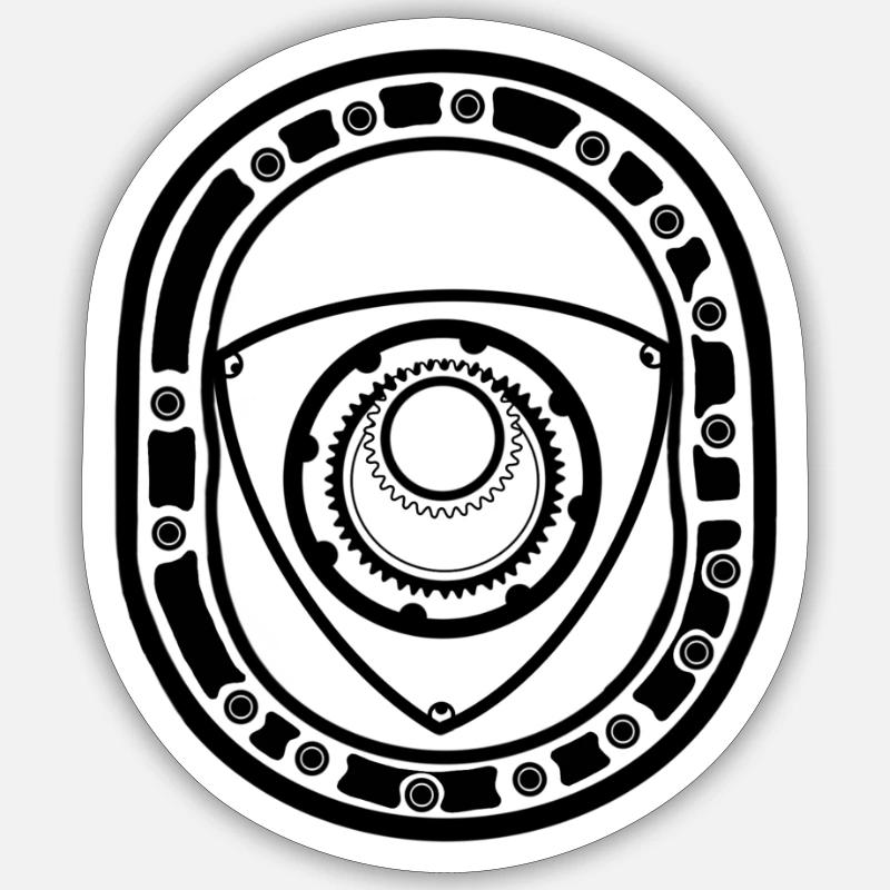 Rotary engine Sticker size S (10 x 10 cm)