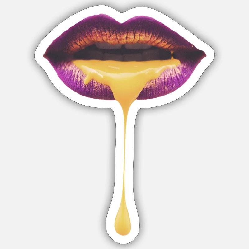 Bain de bouche - Sticker taille S (10 x 10 cm) - blanc mat