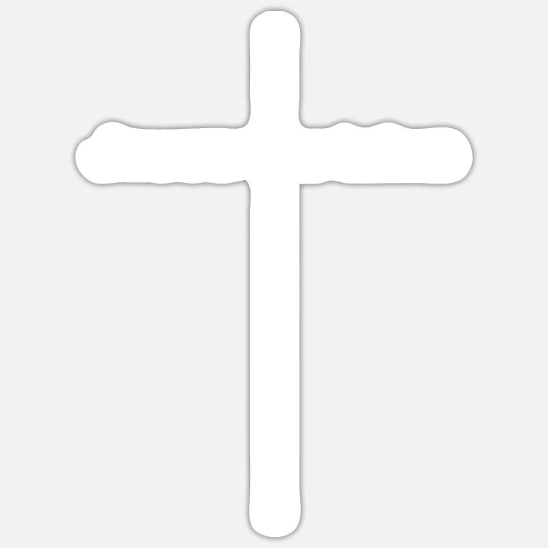 Gesù Cristo - Sticker formato S (10 x 10 cm) - bianco opaco
