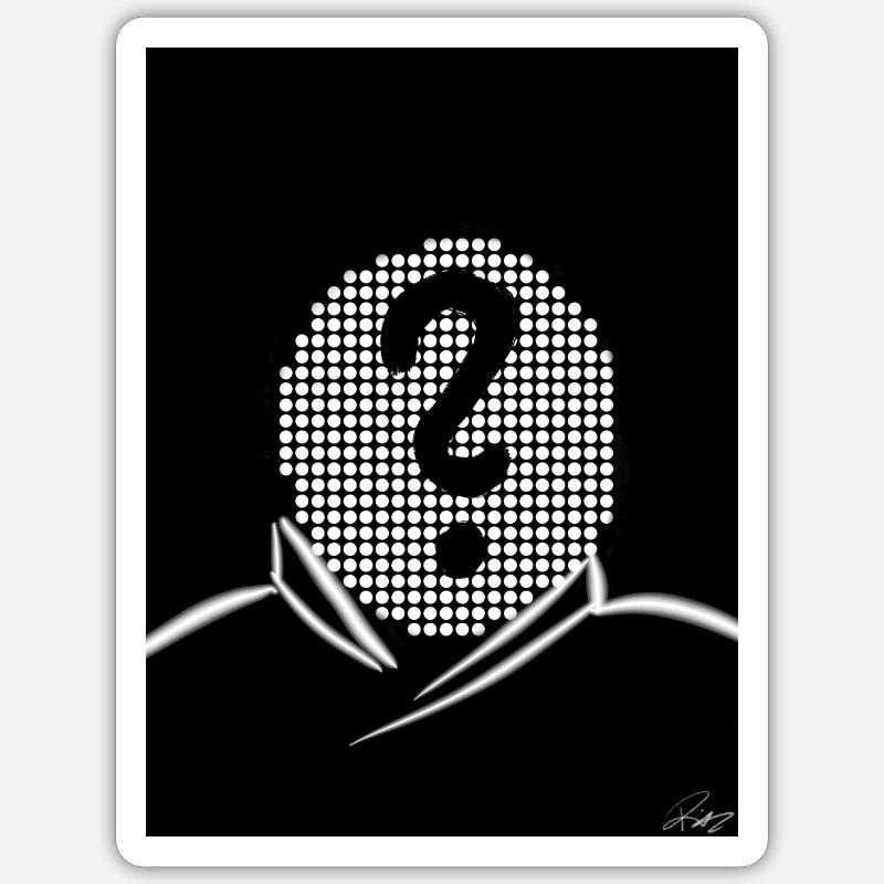 L’Ego - L’Illusion du Soi - Sticker taille S (10 x 10 cm) - blanc mat