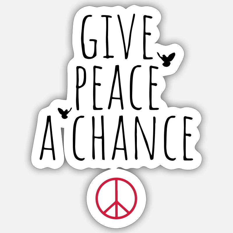 Peace Sticker taille S (10 x 10 cm)