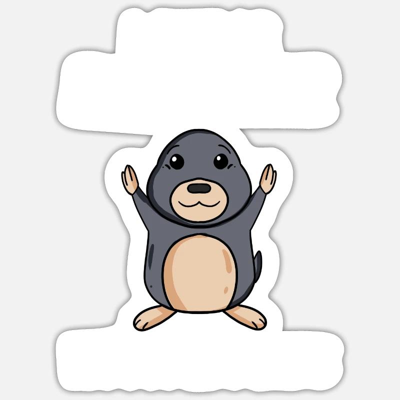 mole Sticker size S (10 x 10 cm)