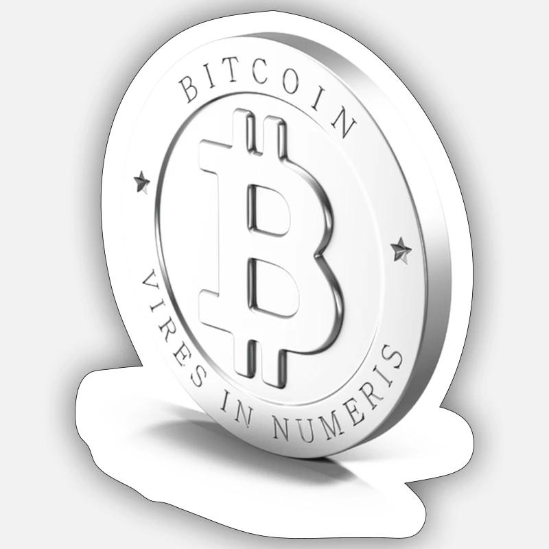Bitcoin - Sticker size S (10 x 10 cm) - white matte