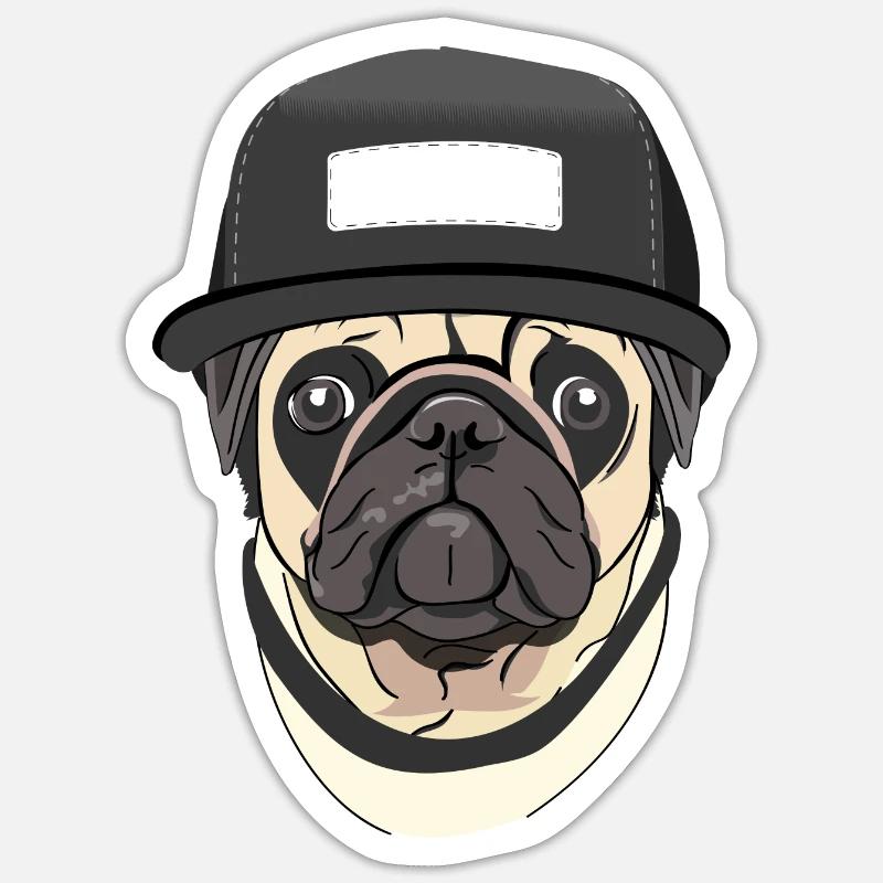 Bouchon avec Snap back cap Sticker taille S (10 x 10 cm)