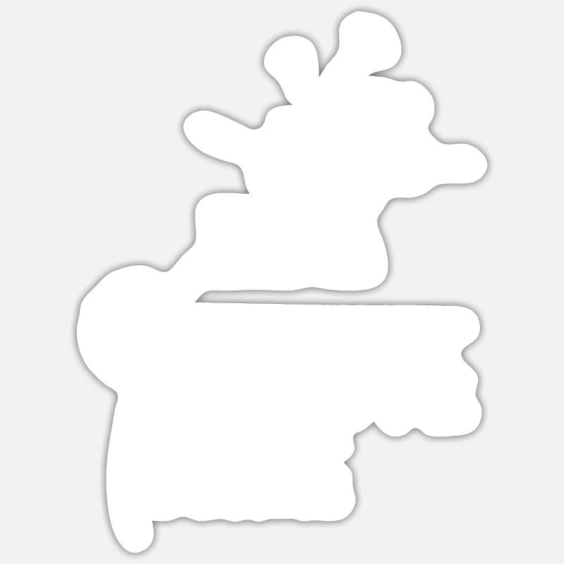 Pusteblume white - Sticker size S (10 x 10 cm) - white matte