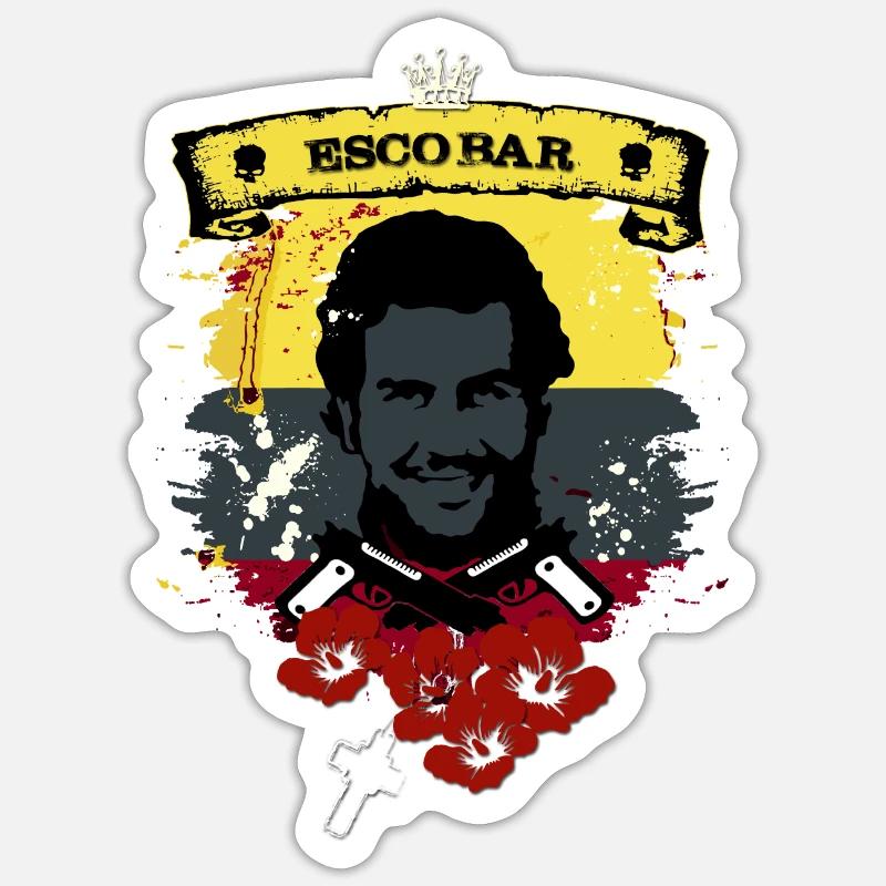 Escobar Sticker taille S (10 x 10 cm)