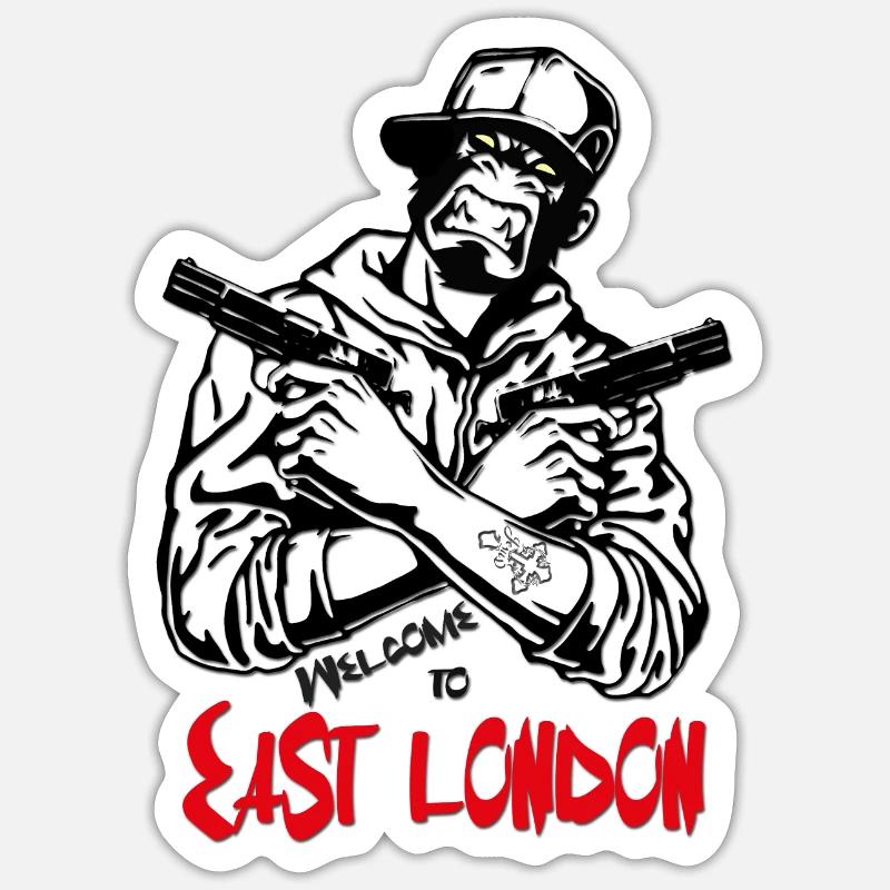 East London Sticker size S (10 x 10 cm)