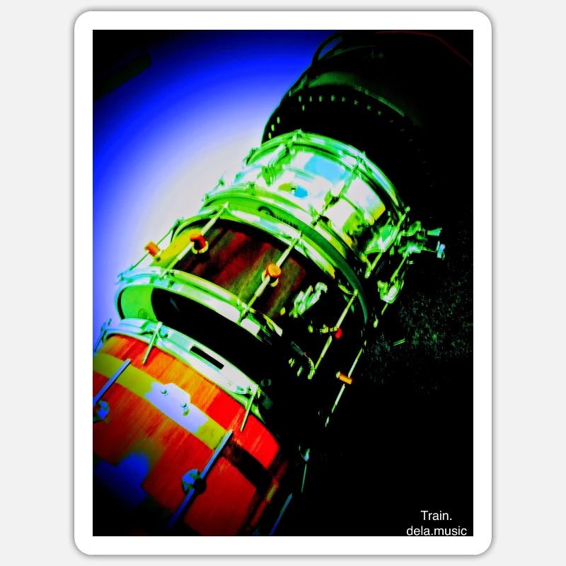 Train - Sticker Größe S (10 x 10 cm) - Mattweiß