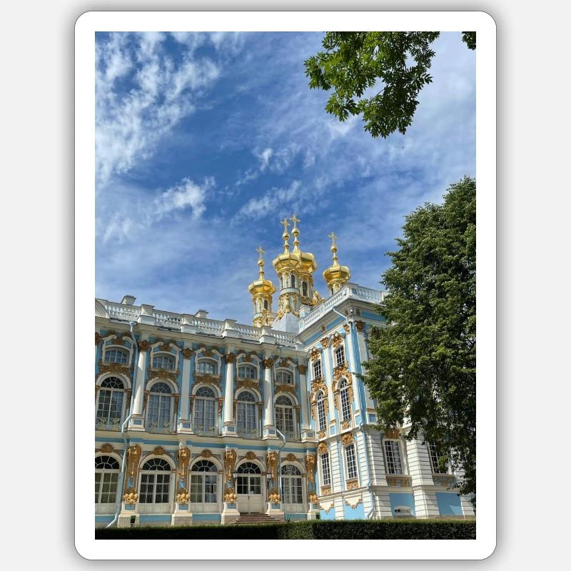 Russie - Sticker taille S (10 x 10 cm) - blanc mat