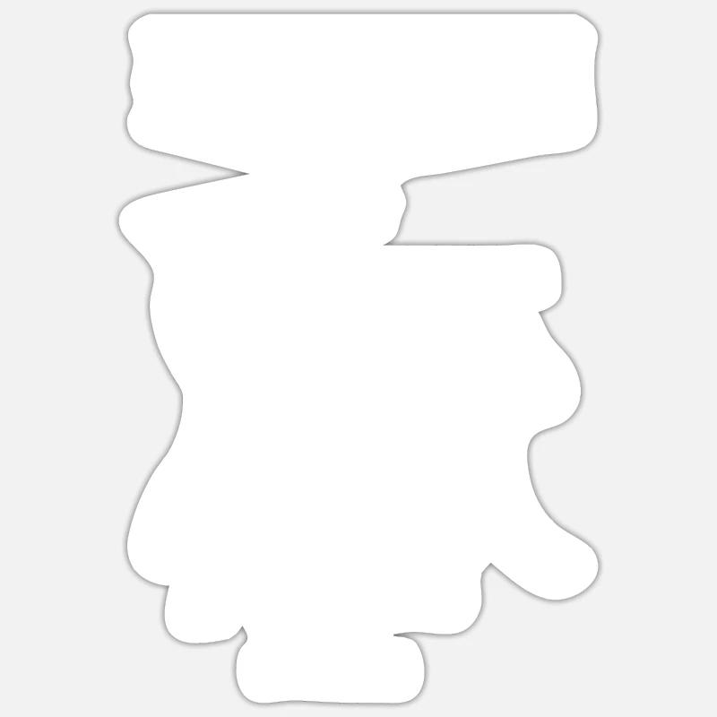 chat chat caresser guide Sticker taille S (10 x 10 cm)