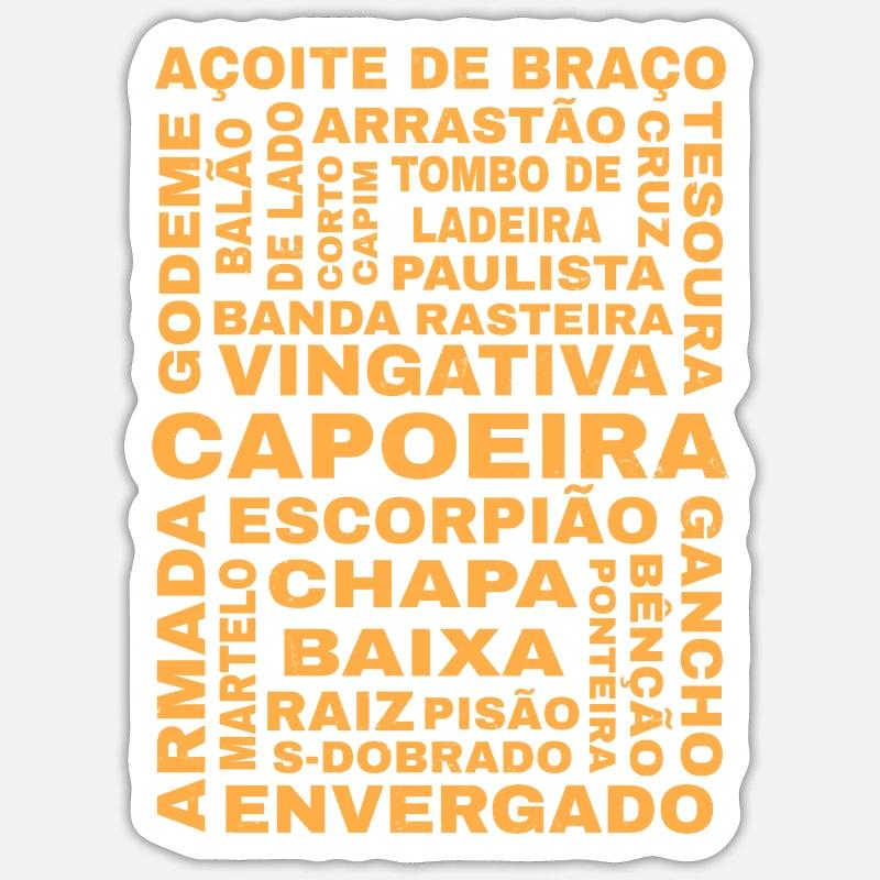 Capoeira Guide - Sticker Größe S (10 x 10 cm) - Mattweiß