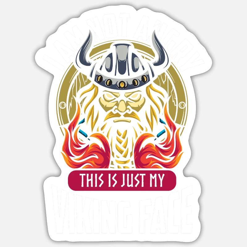 Valhalla Thor Warrior Sticker size S (10 x 10 cm)