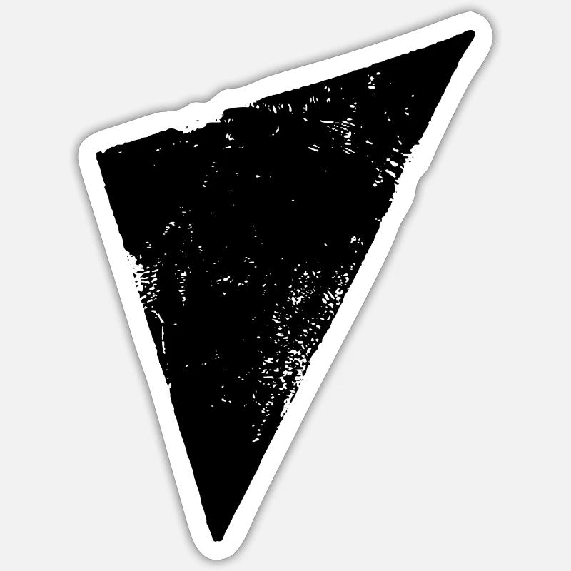 Triangle | Polygone | Triangle - Sticker taille S (10 x 10 cm) - blanc mat