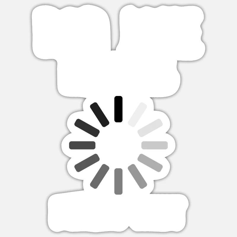 Dad Joke Loading Please Wait Sticker size S (10 x 10 cm)