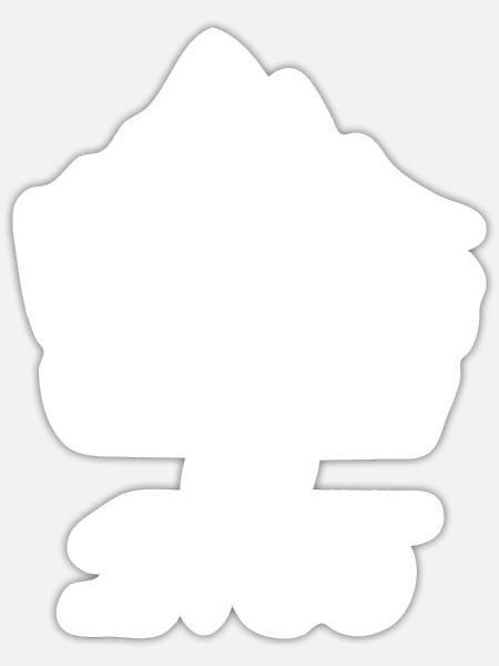 Frauen Wandern Geburtstag 1965 Geboren Berge - Sticker Größe S (10 x 10 cm) - Mattweiß