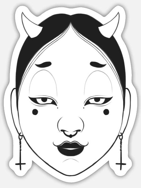 - Sticker Größe S (10 x 10 cm) - Mattweiß