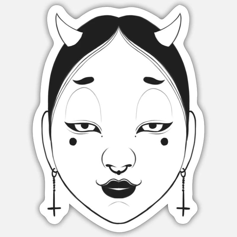NOH mask 2 Sticker Größe S (10 x 10 cm)