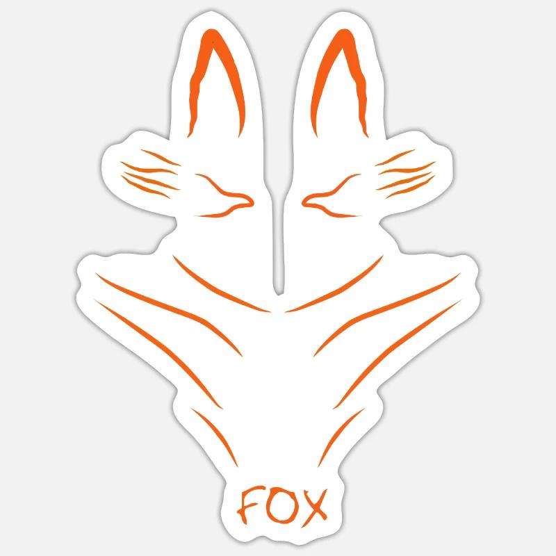 Fox Sticker Größe S (10 x 10 cm)