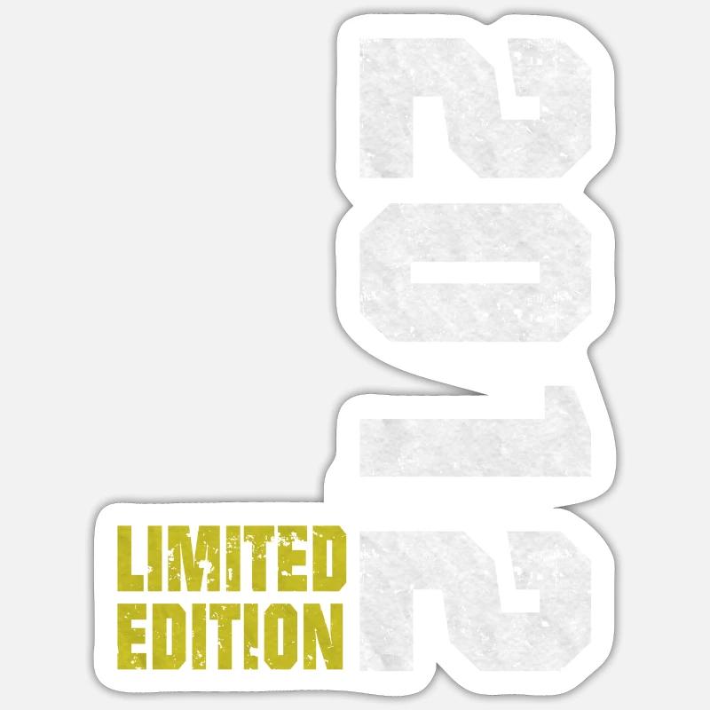 Geburtstag 2012 Geboren Geschenk Design - Sticker Größe S (10 x 10 cm) - Mattweiß