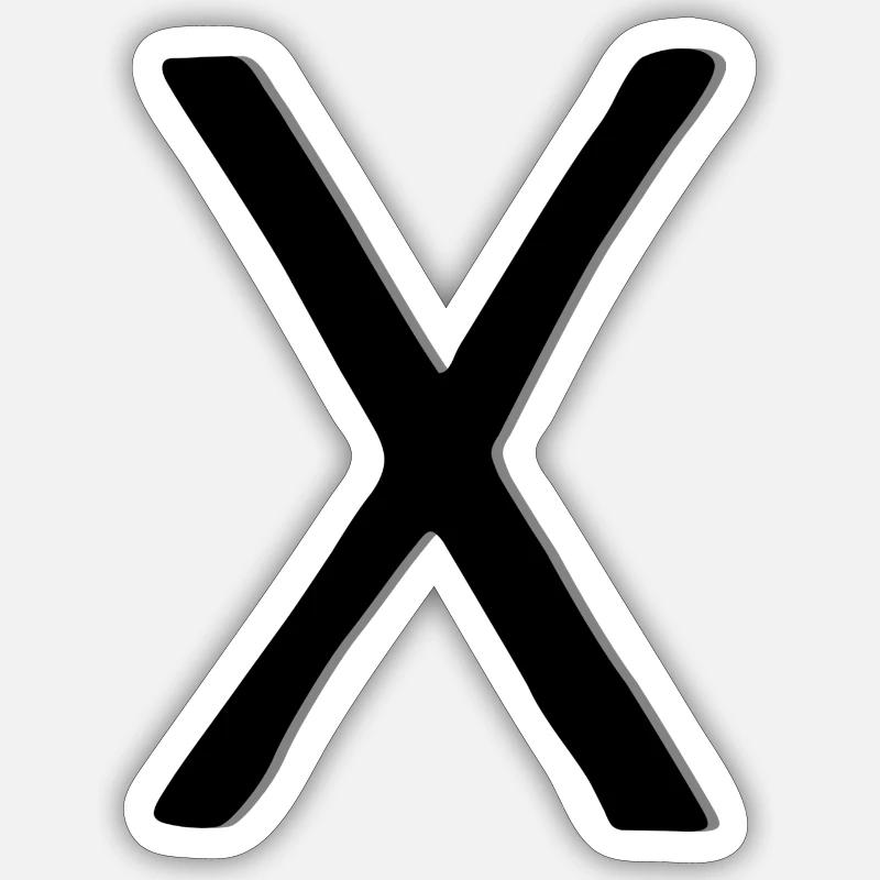 X Sticker taille S (10 x 10 cm)