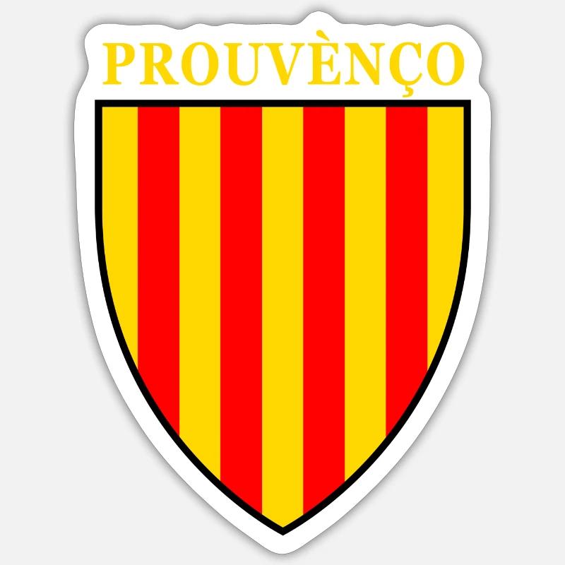 provence - Sticker taille S (10 x 10 cm) - blanc mat