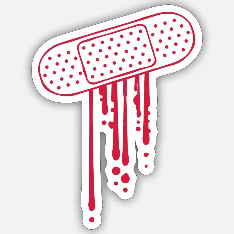 Patch Blood Drops Sticker size S (10 x 10 cm)