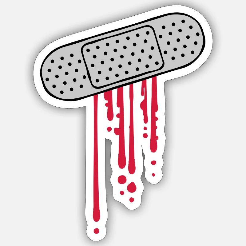 Blood drops patch Sticker size S (10 x 10 cm)