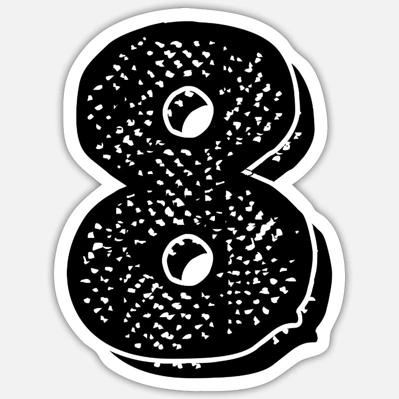 Issue 8 - 8th Anniversary - Sticker size S (10 x 10 cm) - white matte