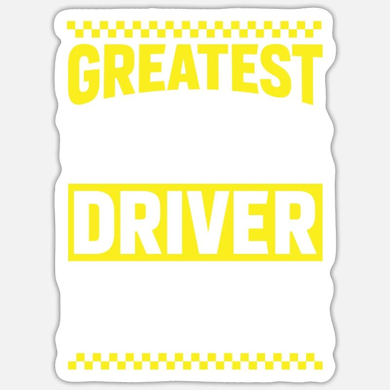 Great Uber driver motif - Sticker size S (10 x 10 cm) - white matte